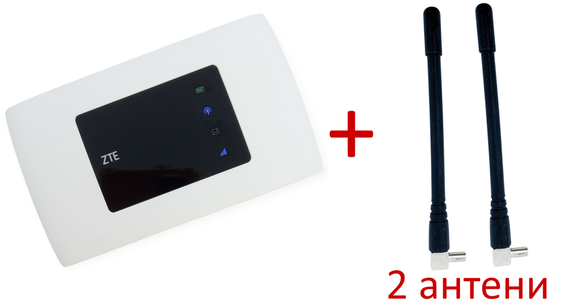 Роутер модем 4G ZTE MF 920 U LTE WIFI вайфай 150 Мбіт сім карта два виходи під антену + 2 антени по 5 дб