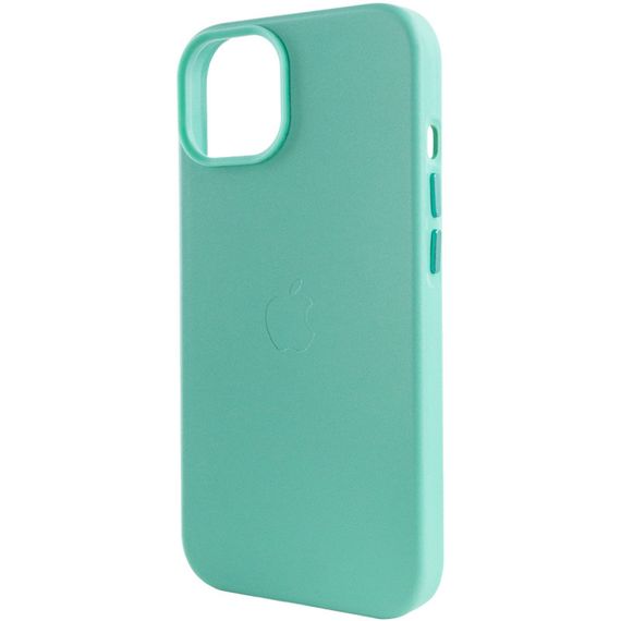Шкіряний чохол Leather Case (AA Plus) with MagSafe для Apple iPhone 12 Pro Max (6.7") Ice | Зображення 5