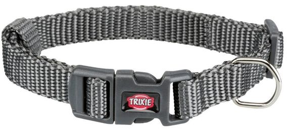 Нашийник Trixie нейлоновий «Premium» XS-S 22-35 см / 10 мм (сірий)