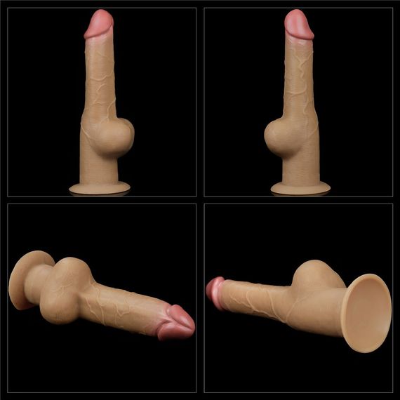 Реалистичный силиконовый фаллоимитатор 9.5'' DUAL LAYERED Sex Aura | Зображення 2