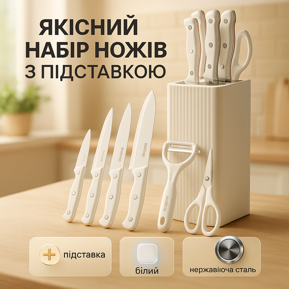 Набір ножів для кухарів, Нержавіючий кухонний ніж, Кухонні ножі домашні, Набір ножів для кухні та дому DA-97