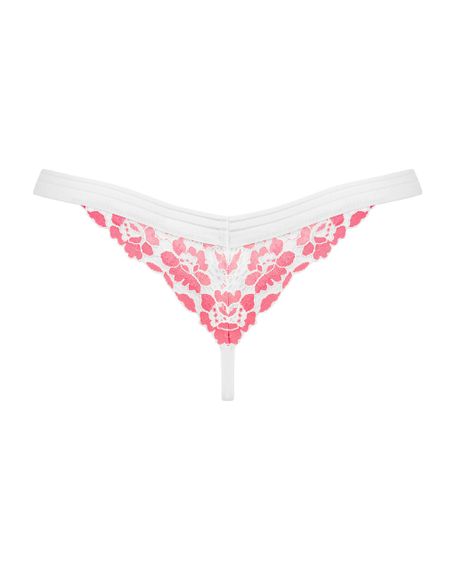 Трусики стринги кружевные Obsessive Bloomys thong S/M sexstyle | Зображення 3