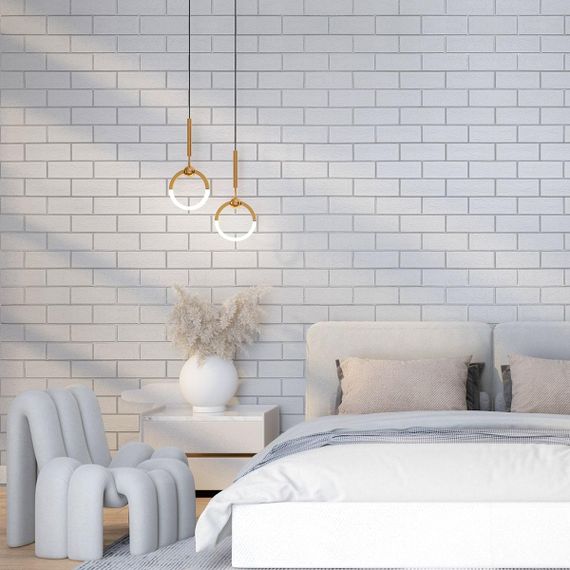 Панель стінова 3D NEW CULTURAL WALL 70*70cm*5mm WHITE+SILVER (D) SW-00001502 | Зображення 2