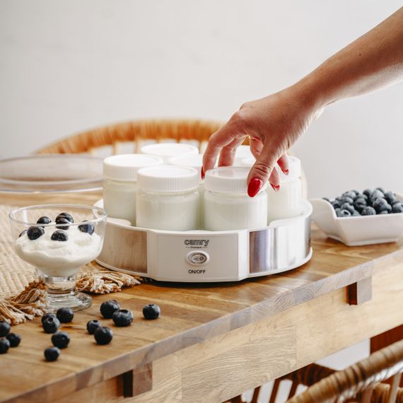 Йогуртница Camry CR 4519 для домашнего йогурта с баночками, 7 стеклянных контейнеров по 200 мл | Зображення 7