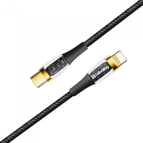 Дата кабель USB-C to Lightning 1.2m 3A 27W black ColorWay (CW-CBPDCL057-BK) (CW-CBPDCL057-BK)