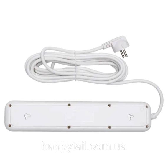 Мережевий фільтр-подовжувач 5 розеток 3xUSB-A 1xUSB-C 5м білий HP-5-43 | Зображення 4