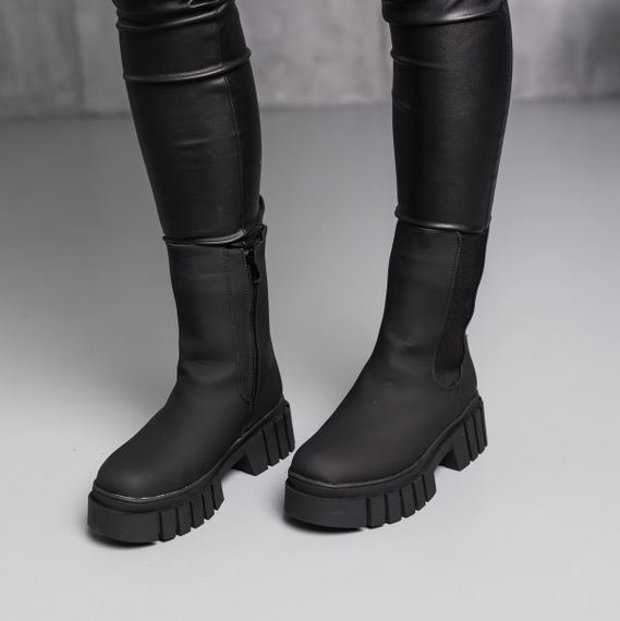 Ботинки женские зимние Fashion Rosie 3876 40 размер 255 см Черный | Зображення 3