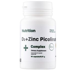 Витаминно-минеральный комплекс EntherMeal D3 + Zinc Picolinate Complex+ 60 Caps