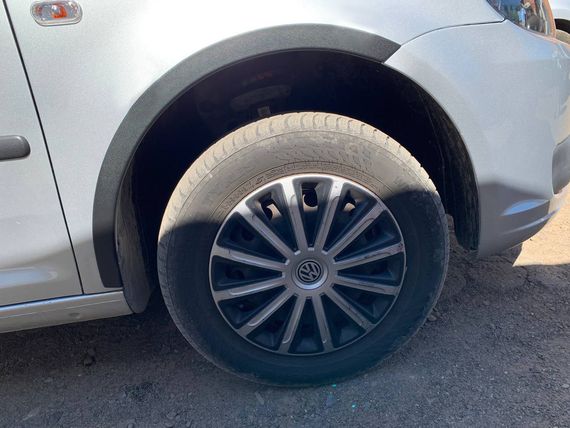 Накладки на арки (чорний мат) Коротка база, 2 бічних (метал) для Volkswagen Caddy 2010-2015рр | Зображення 9