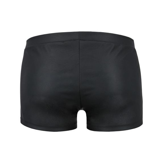 Чоловічі шкіряні боксери з клапаном Passion 050 SHORT PATRICK XXL/XXXL Black | Зображення 5