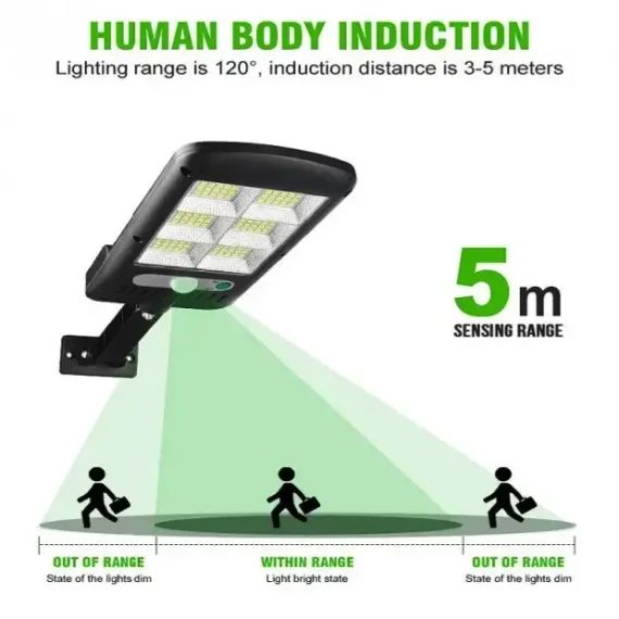 Вуличний ліхтар на стовп із пультом на сонячних батареях Solar Light 6COB | Зображення 5