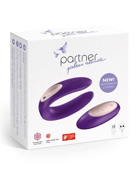 Вібратор для пар Satisfyer Double Plus Remote з пультом ДК та двома моторчиками Sex Aura | Зображення 1