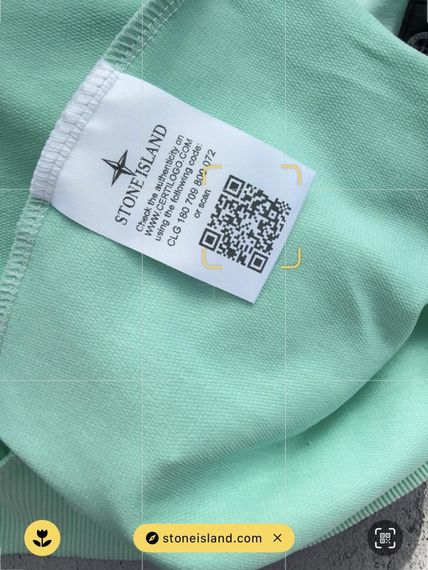 Костюм Stone Island світшот м'ята, чорні штани+ 2 пари шкарпеток у подарунок | Зображення 2