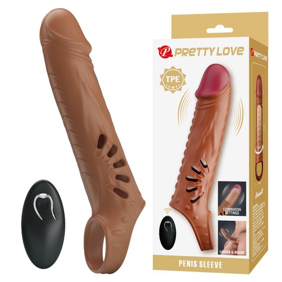 Вибронасадка на член - Pretty Love Penis Sleeve Sex Aura | Зображення 1