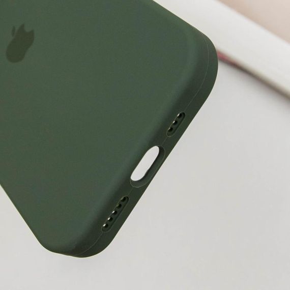 Чохол Silicone Case Full Protective (AA) для Apple iPhone 15 Pro (6.1") Зелений / Cyprus Green | Зображення 4