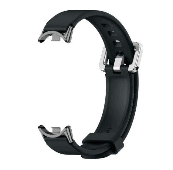 Силіконовий ремінець Mijobs для фітнес браслета Xiaomi Mi Smart Band 8 - Black