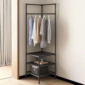 Угловая вешалка в прихожую с подставкой для обуви Corner coat rack