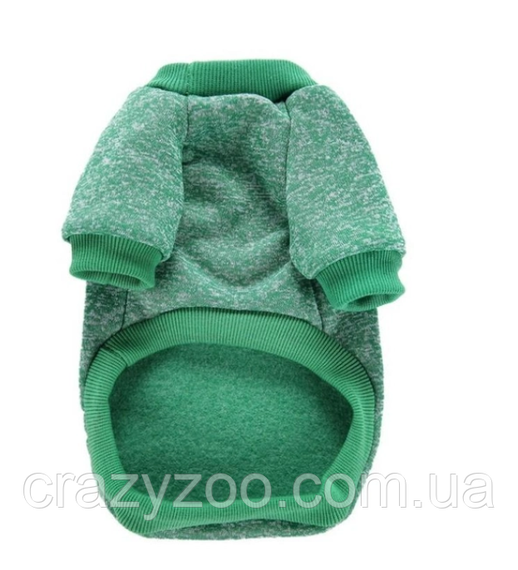 Кофта для собак и котов EcoToys Green L рябая зеленая A: 36 см B: 44 см C: 29 см L-7071 | Зображення 1