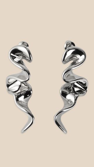 Сережки жіночі Хвиля Морська тематика LAWA WTJ02620 Срібний shop (2000999550621)
