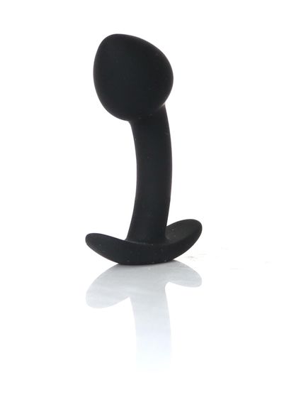 Анальна пробка - Silicone Black Curved Plug S | Зображення 1