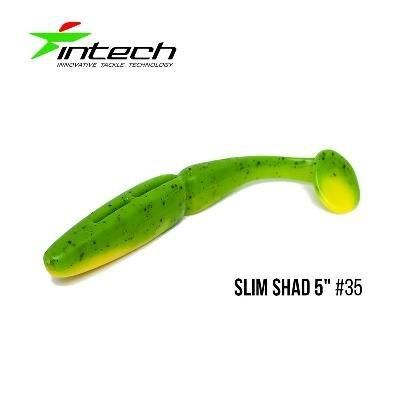Силиконовая приманка, Съедобный силикон Intech Интеч Slim Shad 5" 5 шт #35
