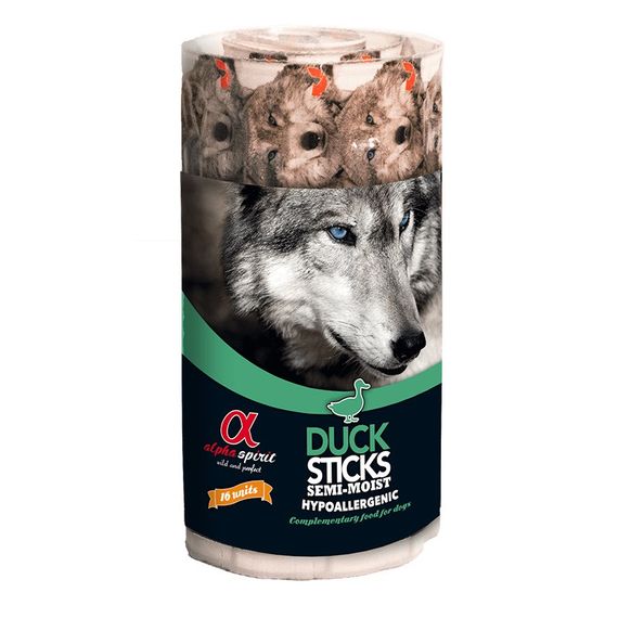 Ласощі для собак Alpha Spirit Duck Sticks for Dogs з качкою 16 шт х 10 гр