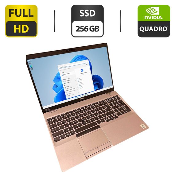 Мобільна робоча станція Dell Precision 3551 / 15,6" (1920x1080) IPS / Intel Core i7-10750H (6 (12) ядер по 2,6 - 5,0 ГГц) / 16 ГБ DDR4 / 256 ГБ SSD / nVidia Quadro P620, 4 ГБ GDDR5, 128-біт / WebCam б/в