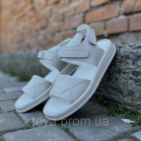 Жіночі босоніжки шкіряні літні молочні Emirro розміри 38, 39, 40 FV_02620