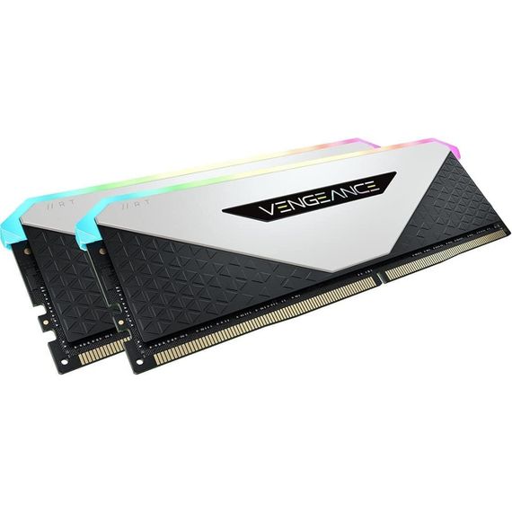 Модуль пам'яті для комп'ютера DDR4 32GB (2x16GB) 3600 MHz Vengeance RGB RT White Corsair (CMN32GX4M2Z3600C18W) | Зображення 2