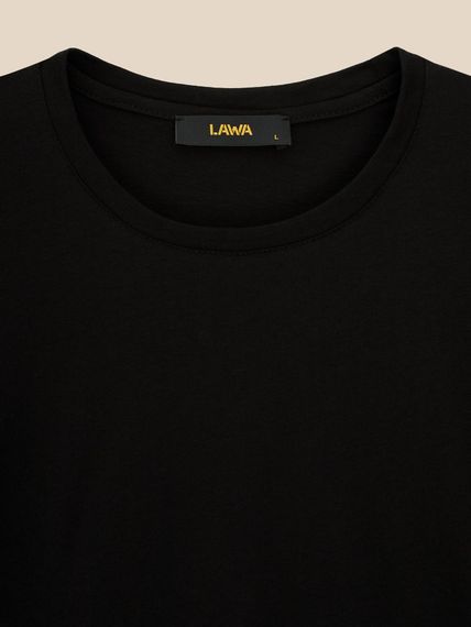 Футболка однотонна чоловіча LAWA MBC02463 M Чорний shop (2000999641855) | Зображення 1