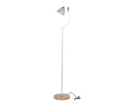 Торшер класичний LK-728F/1 E27 WH+FG