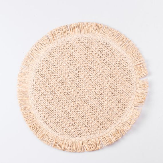 Серветка сервірувальна на стіл кругла Ø38 (см) під тарілки Бежева HP-35-7BE | Зображення 2