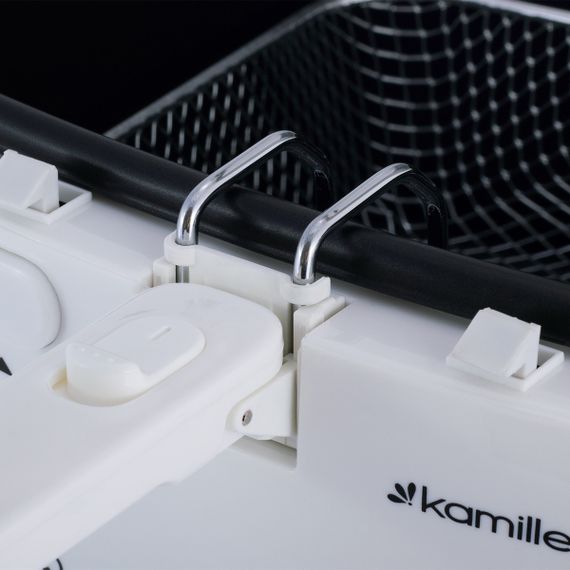 Фритюрниця електрична Kamille 1800 Вт 2.5 л антипригарний фільтр від запаху регулювання температури KM-6811 | Зображення 6