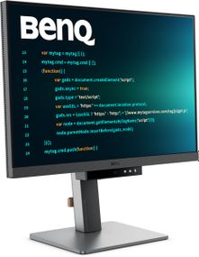 TFT 24.1" BenQ RD240Q, WQXGA, 16:10, USB-C, HDMI, DP, HAS, Pivot, колонки, темно-сірий