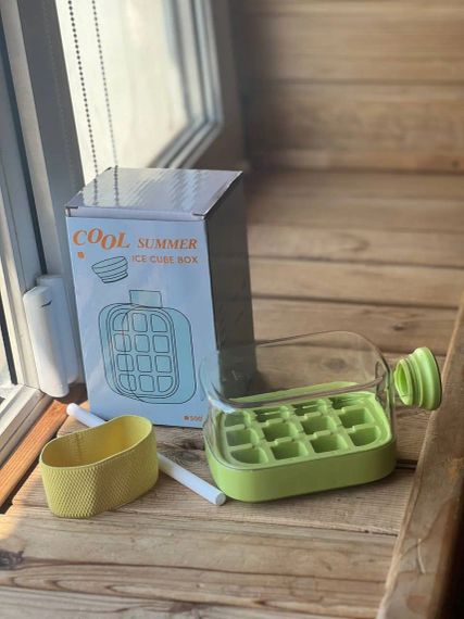 Лоток для льда с крышкой Curling LY-942 – герметичный контейнер-форма | Зображення 2