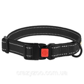Нашийник для собак BronzeDog Сotton брезентовий графіт 2x30-40 см 51/1511Б/T