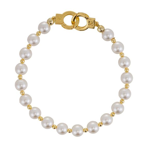 Наручники та поножі LOCKINK Pearl Handcuffs&Anklecuffs Білі One Size | Зображення 3