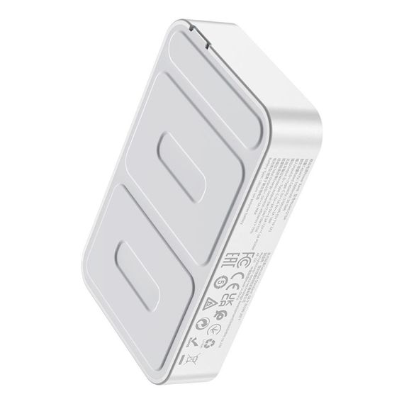 Універсальна Мобільна Батарея Power Bank Hoco Q10A PD20W Wireless Fast Charging 10000mAh Колір Білий | Зображення 6