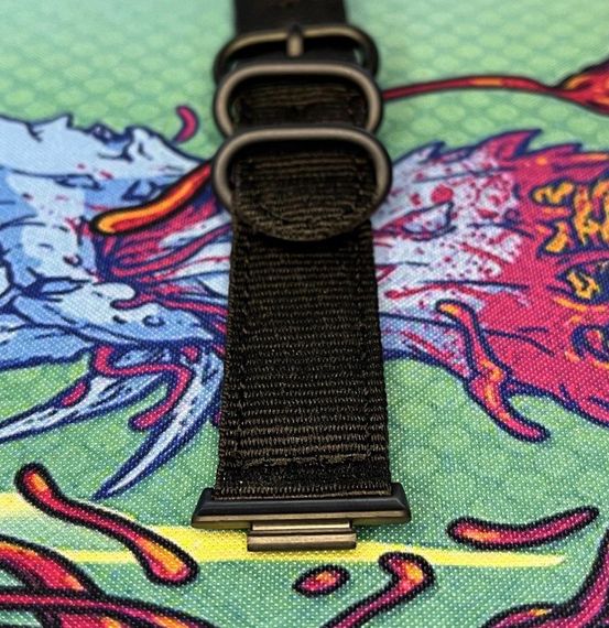 Нейлоновий ремінець Primo Traveller для фітнес браслета Huawei Watch Fit 2 - Black | Зображення 4
