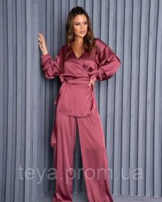 Костюм цвет темно-розовый размеры S, M, XL, L FI_008351
