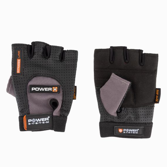 Рукавички для фітнесу Power System PS-2500 Power Plus Black/Grey XXL | Зображення 4