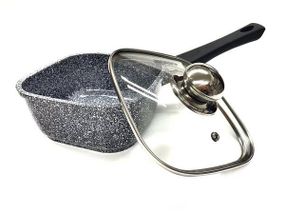 Ковш с крышкой квадрат Benson BN-302 (16см)