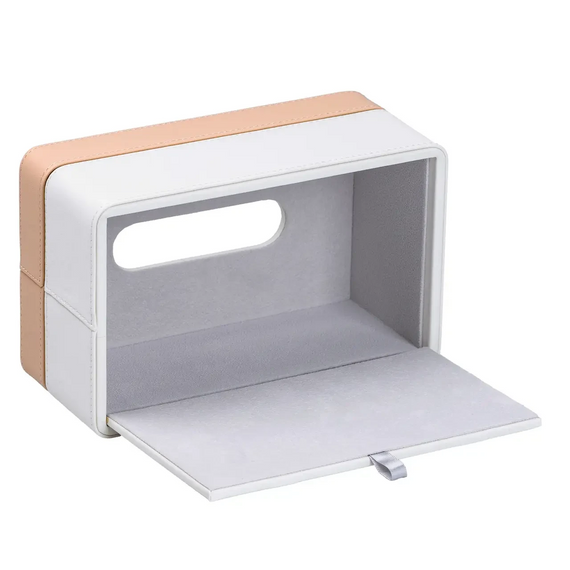 Серветниця з еко шкіри 21.5х14х9 см органайзер для серветок на стіл HP-3-209 | Зображення 4