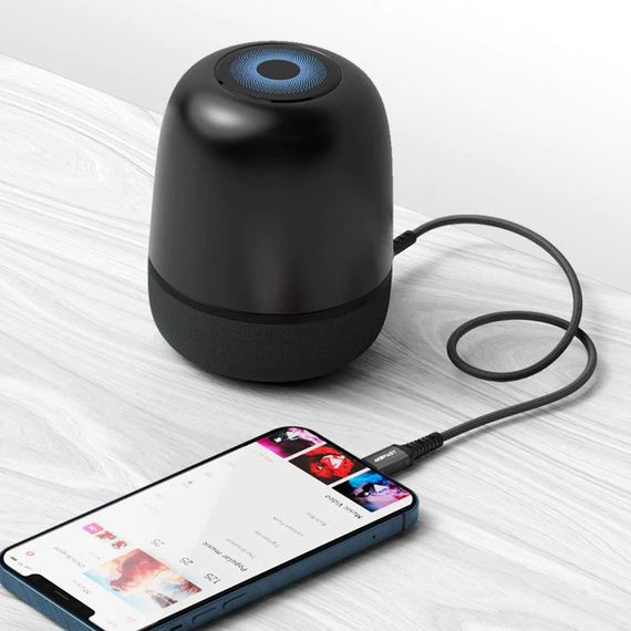 Переходник Acefast MFI C1-06 Lightning to 3.5mm aluminum alloy Black | Зображення 4