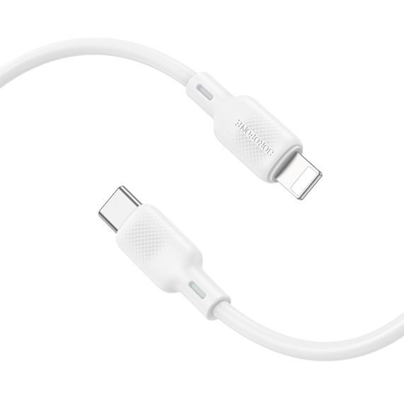 Дата кабель Borofone BX113 Lenny Type-C to Lightning 27W (1m) White | Зображення 1