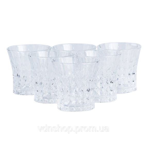 Набір склянок 6 штук по 255 мл прозорий HP4161