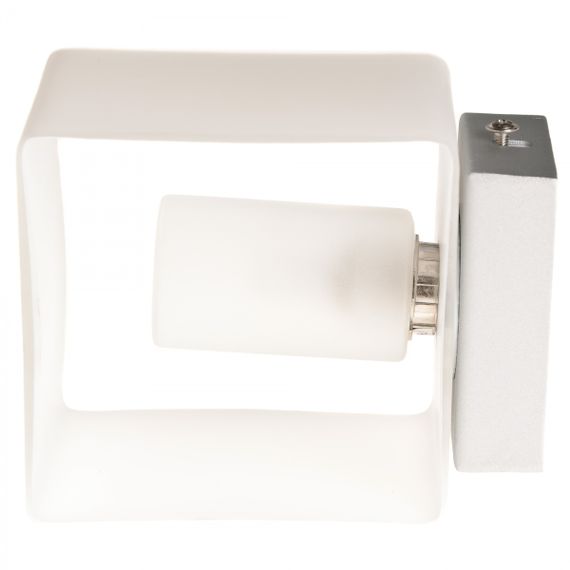 Бра настенное в спальню с квадратным плафоном BR-02 514W/1 G9 WH | Зображення 6