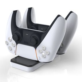Двойная подставка для зарядки PS5. Контроллер PS5. Подставка для зарядного устройства (док-станция). XPRO LF-0504