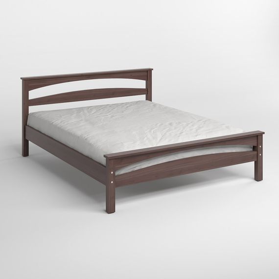 Полуторне дерев'яне ліжко Mebigrand Чикаго Сіті Горіх темний 120х200 см (MBG-9949) | Зображення 1