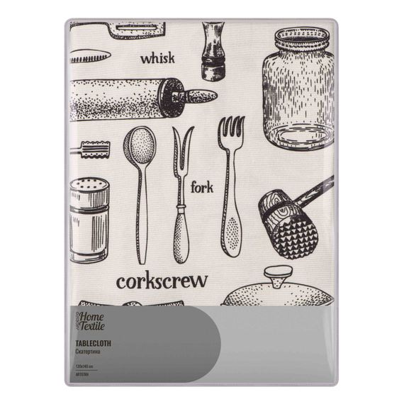 Скатертина Ardesto Kitchen 120х140см, 90% поліестер, 10% бавовна (ART07KN)